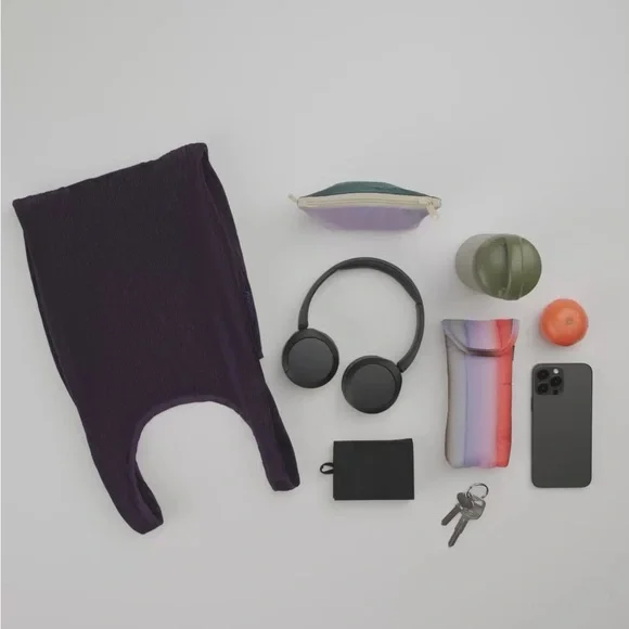 NWT BAGGU Pleated Fig Baby Baggu - Picture 2 of 6